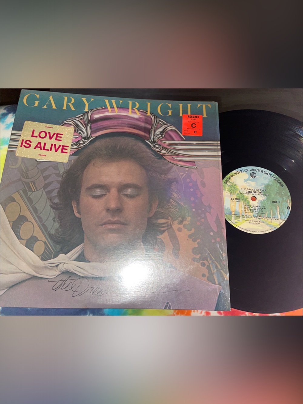 Warner Bros. Gary Wright 'Love Is Alive' Vinyl — Purple & Teal Artwork